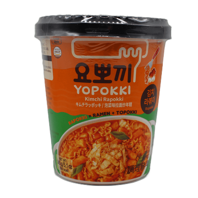 Yopokki Ricecake&amp;Ramen Cup-Kimchi Flavor 145g