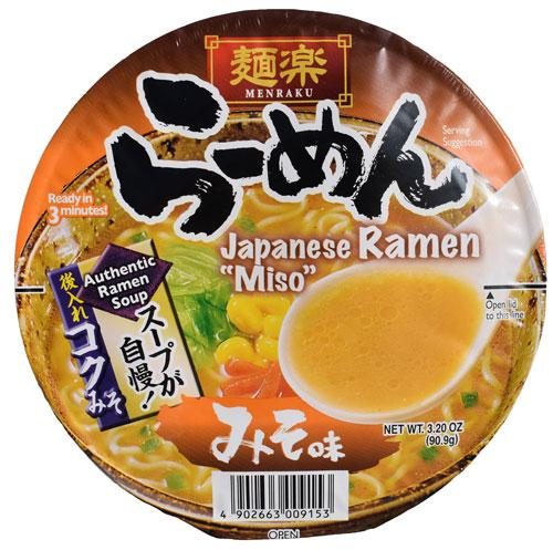 HIKARI MENRAKU 面乐日本拉面碗面 味噌味 90.9g