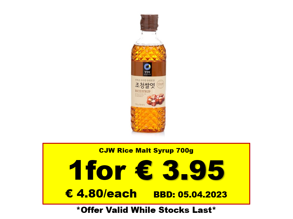 *Offer* CJW Rice Malt Syrup 700g BBD: 11/03/2023