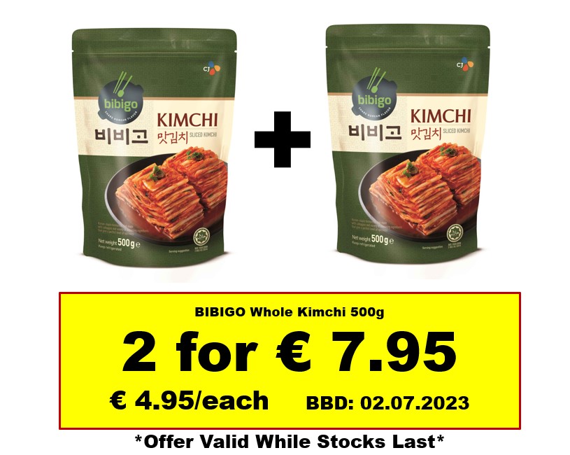 * Offer * BIBIGO Cut Kimchi *500g x 2* BBD: 23/07/2023
