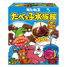 GINBIS Tabekko 水族馆小饼干-巧克力口味 50g