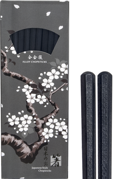 Japanese Style Alloy Chopsticks 22.5cm 10 Pairs