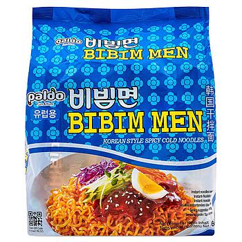 Paldo Spicy Cold Noodle (Bibim Men)Pack (130gx5pcs) 650g
