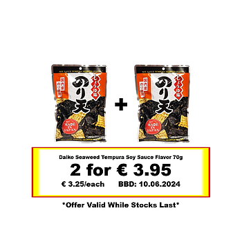 * Offer * Daiko Seaweed Tempura Soy Sauce Flavor *70gx2* BBD: 10/06/2024