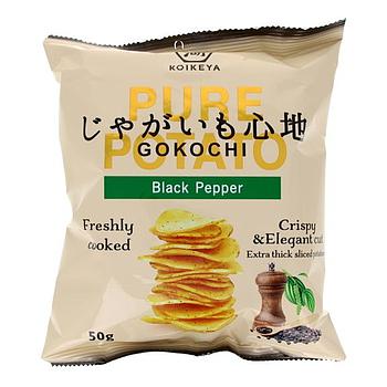 KOIKEYA Potato Chips Balck Pepper Flavour 50g
